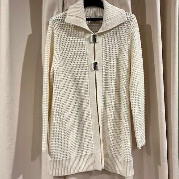 Chico’s Acrylic and‎ Wool Cardigan Sweater Coat Sz 2 - Picture 1 of 3